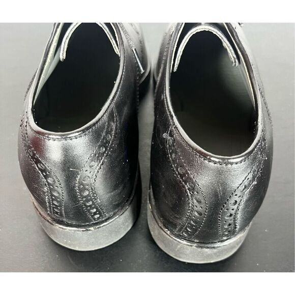 Vintage FootJoy 55715 Classics Vibram Gumlite Black Saddle Oxford Shoes - Picture 3 of 14